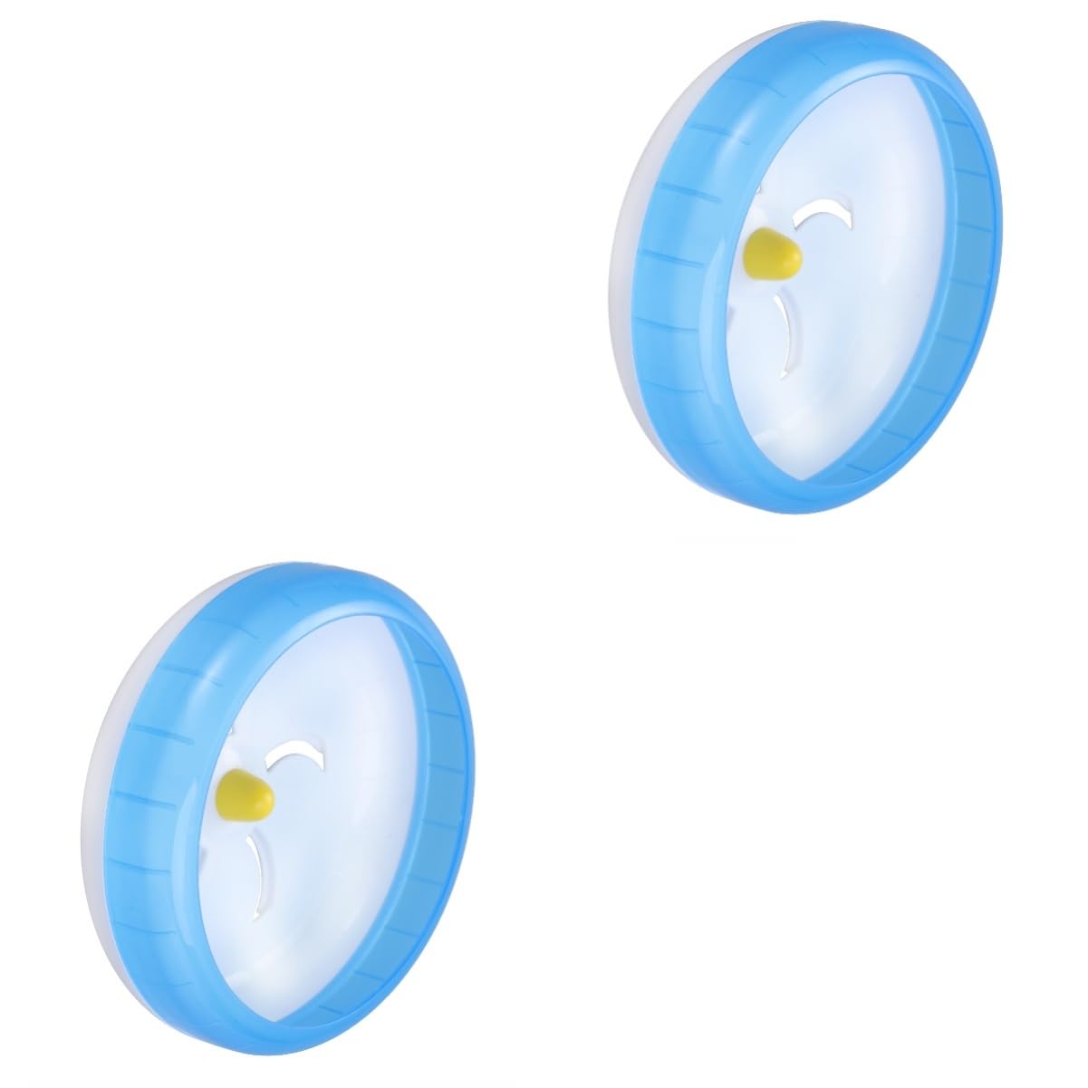 INOOMP 2pezzi Per Criceti Silenziosa e Disco Per Pp Per Criceti Gerbilli e Porcellini Blu