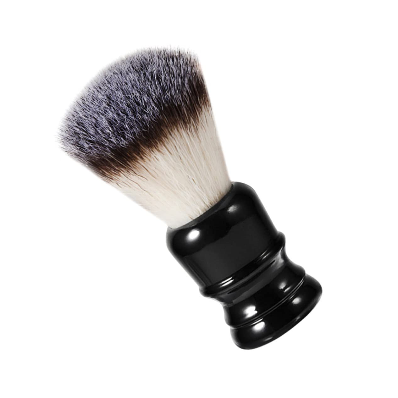 2pcs Resin Handle Beard Brush Soft Nylon Bristles Portable Grooming Tool for Men for Beard Cleaning and Maintenance Compact for Travel Use