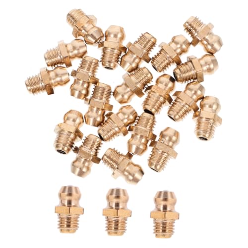 GLEAVI 25pcs Grease Nozzle Gun Kit Grease Fitting Assortment Industrial Automotive Fitting Kit Straight