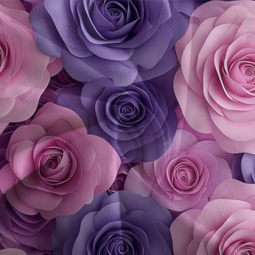 Housse de couette roses 3D infroissable avec zip pratique - 7