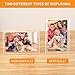 NIUBEE 8.5 by 11 Acrylic Picture Frame,Clear Document Certificate Frames with Magnets for Marriage Graduation, 2 Pack