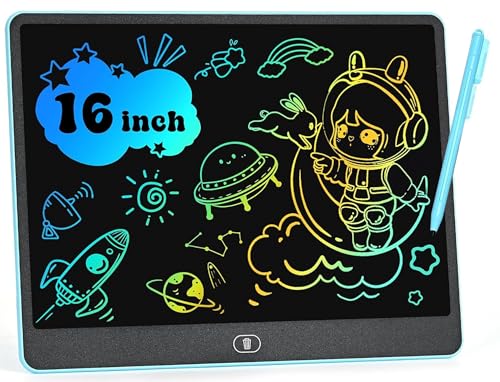 Tablette D'écriture LCD 16 Pouces, Enfant Tablette Graphique Ardoise Magique Jouets Enfant 3 4 5 6...