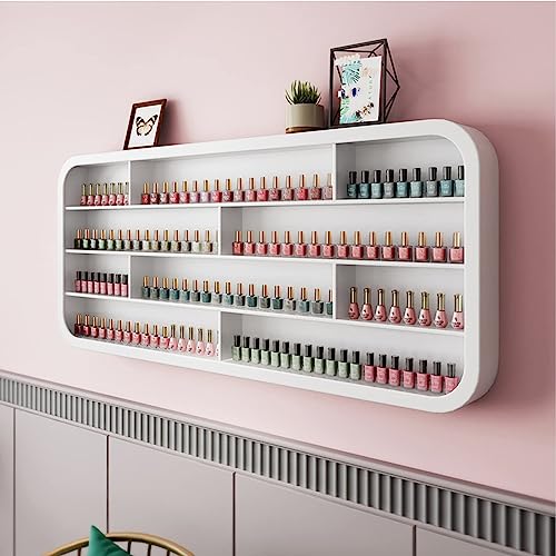 Nail Polish Display Rack, Cosmetics Storage Cabinet, Wall-Mounted Storage Wall Rack for Storing Cosmetics, Essential Oils and Perfumes