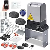 4400lbs Automatic Sliding Gate Opener with APP Control & 4 Remotes, 750W Heavy Duty Electric Sliding Gate Motor Kit with Wireless Keyboard for Sliding Gate Opener Up to 40ft