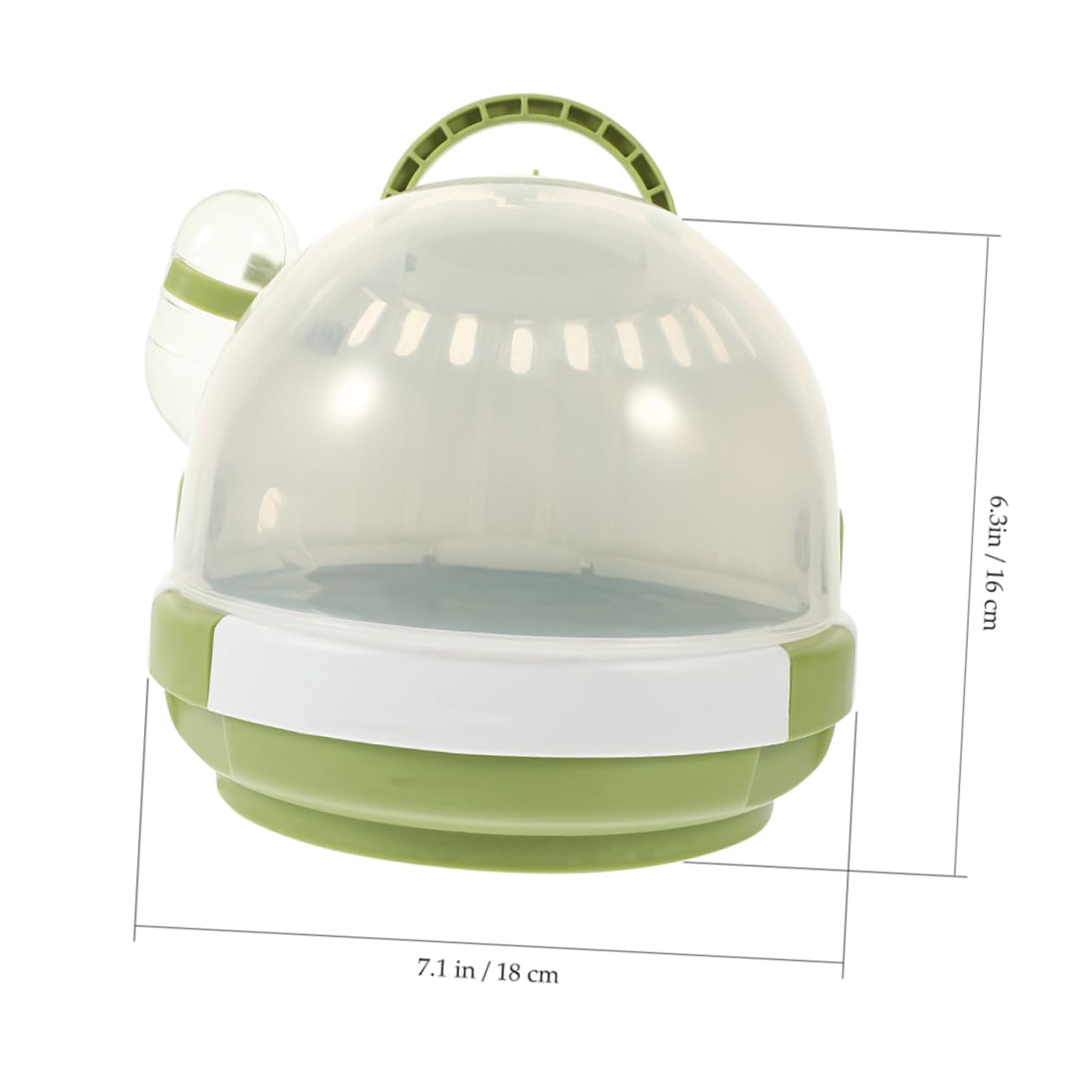Toyvian Portable Travel Hamster Carrier Handle Style Abs Pet Cage for Outdoor Trips Small Animal Travel Box
