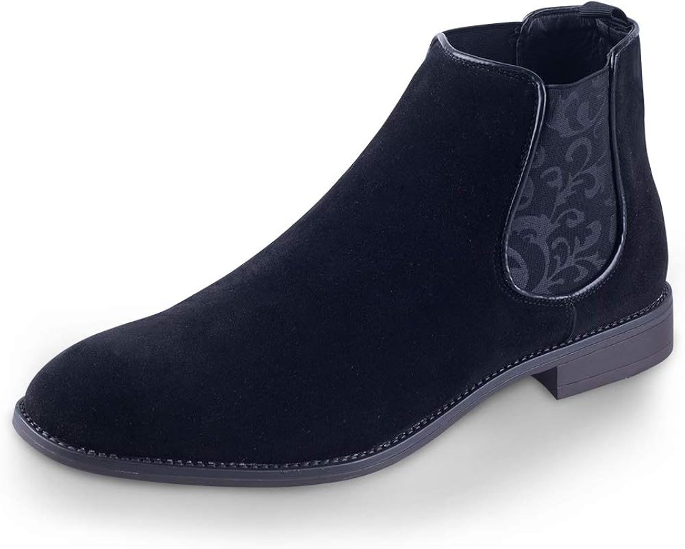 Vicamelia Men's Suede Chelsea Ankle Boots