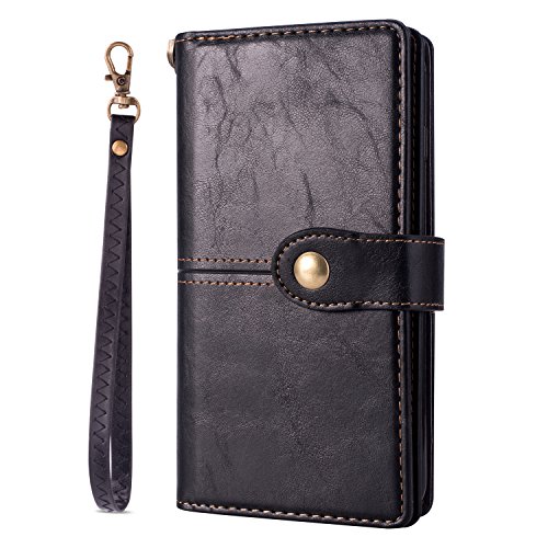 Galaxy Note 9 Case, Soft Leather [9 Card slots][Retro Technology][photo & wallet pocket]