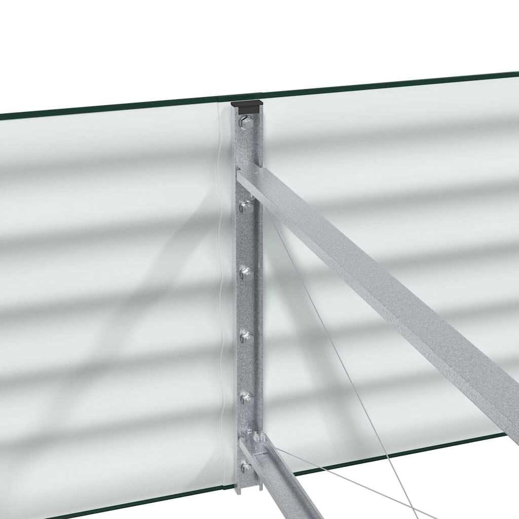 Genérico Cama elevada, 400 x 80 x 44 cm, acero | Diseño minimalista, duradero para exteriores, espacioso para hierbas flores vegetales, montaje fácil para dos personas