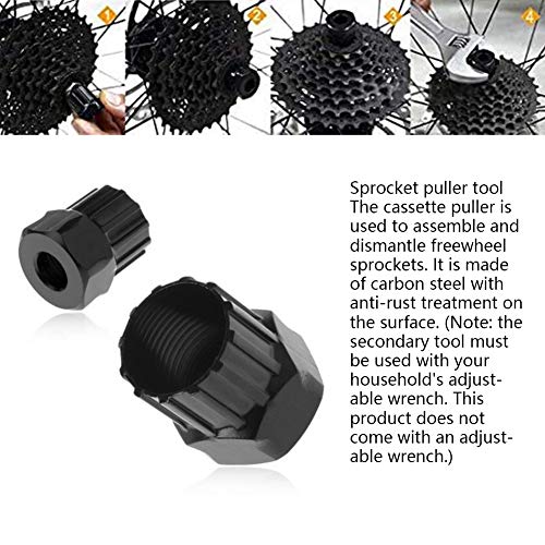 TOULIFLY Bicycle Flywheel Remover Sprocket Remover Tool Set, Bicycle Cassette Removal Tool with Chain Whip + Auxiliary Wrench + Rotor Lockring Removal with Pin + Sprocket Remover.