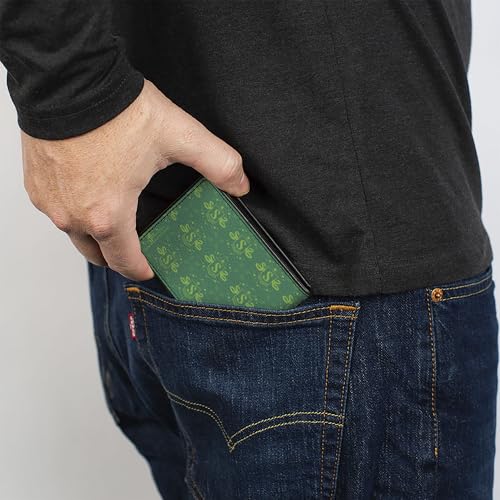 Buckle-Down Harry Potter Wallet, Bifold, Harry Potter Slytherin House Pride Banner Greens, Vegan Leather by Buckle-Down - Used condition - Image 5