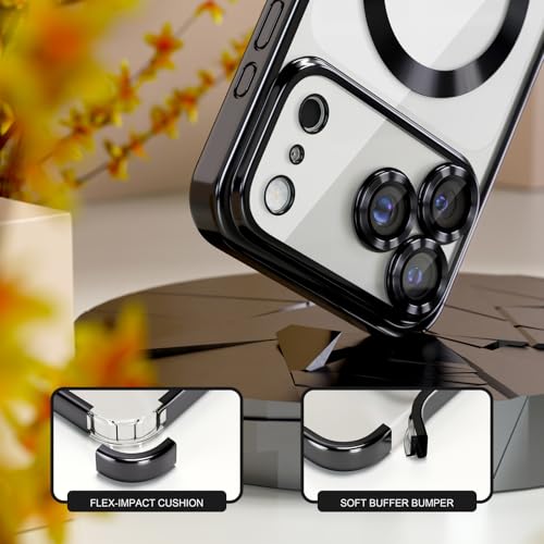 Image of Misea Magnetic for iPhone 17 Pro Case Compatible with MagSafe Black