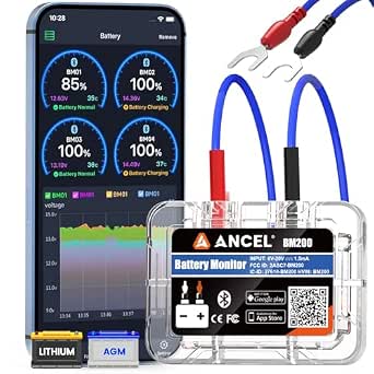 ANCEL BM200 Blue-US Battery Monitor 12V Automotive Bluetooth