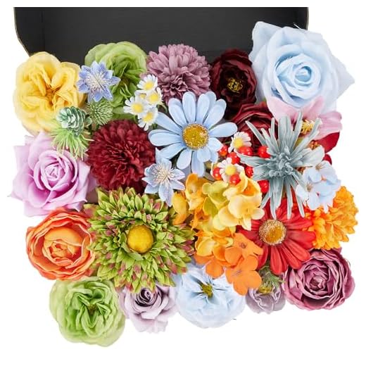 25 Creative Summer Wreath Ideas to Brighten Your Home 3 YZXZM Artificial Flowers Combo Box, 38PCS Fake Flowers, Silk Flower Mix with Wire Stem, DIY Wedding Bridal Bouquet Shower Party Home Décor (Multi Color)
