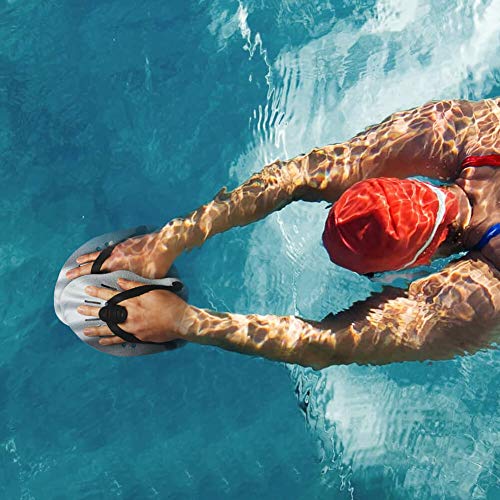 Dprofy Swim Training Paddles Hand - Swim Paddles Hand with Adjustable Straps, Swimming Hand Paddles for Women, Men and Children, Professional Swimming Accessories(1 Pair) - Thumbnail 5