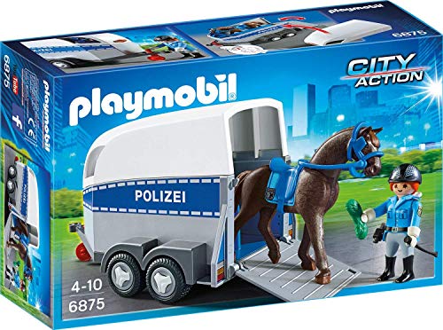 PLAYMOBIL 6875 Policía Montada con Remolque