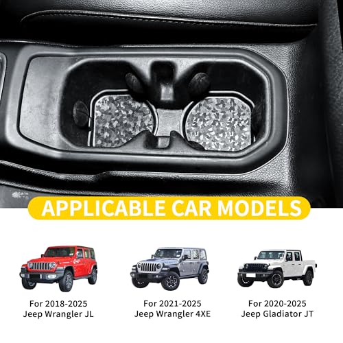 Portavasos para Jeep Wrangler JL 4XE 2 piezas miniatura 2