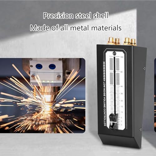 Controlador de volumen, equipo de ajuste de volumen, ajuste de 128 mm, entrada/salida estéreo, sin necesidad de alimentación eléctrica, para audio, conferencias y presentaciones miniatura 5