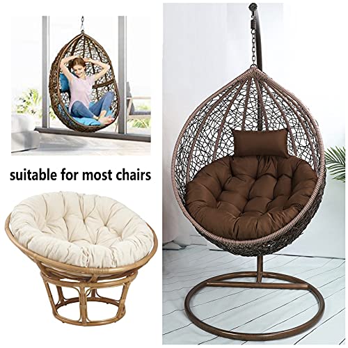 Coussin de balancelle suspendu œuf lavable et rond pour fauteuil de jardin - 3