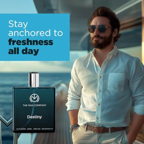 Image of The. Man Company Destiny Perfume for Men - 100ml | Premium Long-Lasting Fragrance | EDP for Men (Eau De Parfum) | Gift for Him