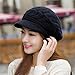 HINDAWI Winter Scarf Hat Visor Caps Infinity Scarves Knit Warm Snow Outdoor Hats for Women Black