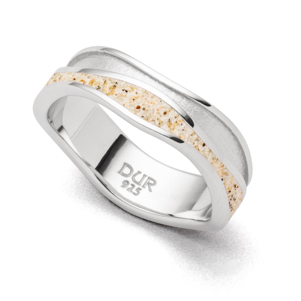 DUR Ring Maritim – 925 Sterling Silber Ring Größe 58 Mit 5 Oxidierten Maritimen Symbolen (Modell R5424.58)
