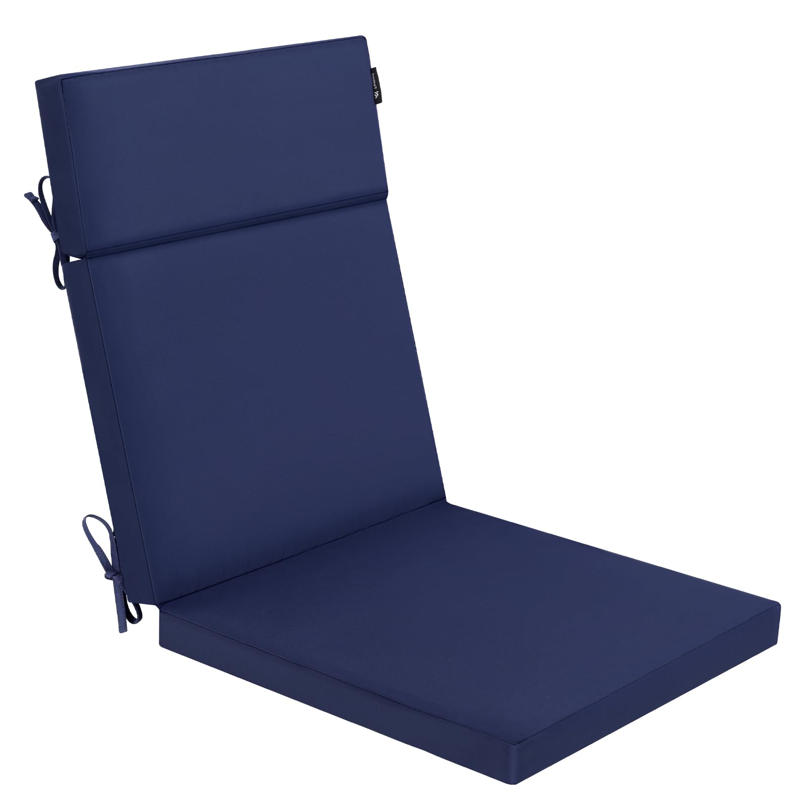 Favoyard Outdoor Chair Cushion 21 x 20 x 2 Inch Waterproof & Color Fade Resistant High Back Patio Furniture Cushion Replacement with Removable Cover, Ties and Hidden Zipper for Outdoor Dining Chairs