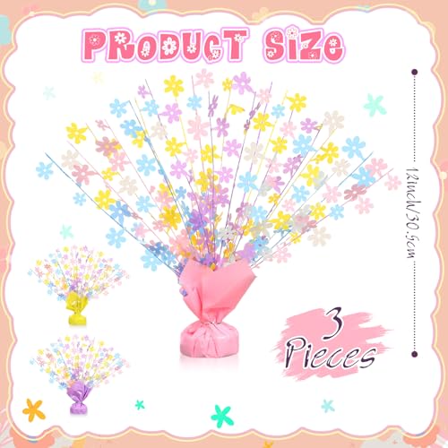 CraftyDream 3 Pcs Daisy Birthday Party Decor Pastel Table Centerpieces by CraftyDream - Used condition - Image 2