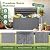 Flamaker Outdoor Storage Box 100 Gallon Waterproof Resin Deck Box Delivery Box with Air Rod Indoor Outdoor Lockable Storage Bench for Patio Cushions, Tools, Pool Accessories (Gray)