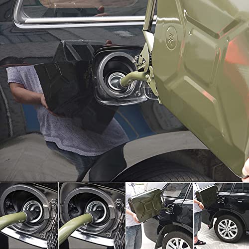 Conteneur de carburant portable WUTONG 10L métal pour sorties tout-terrain