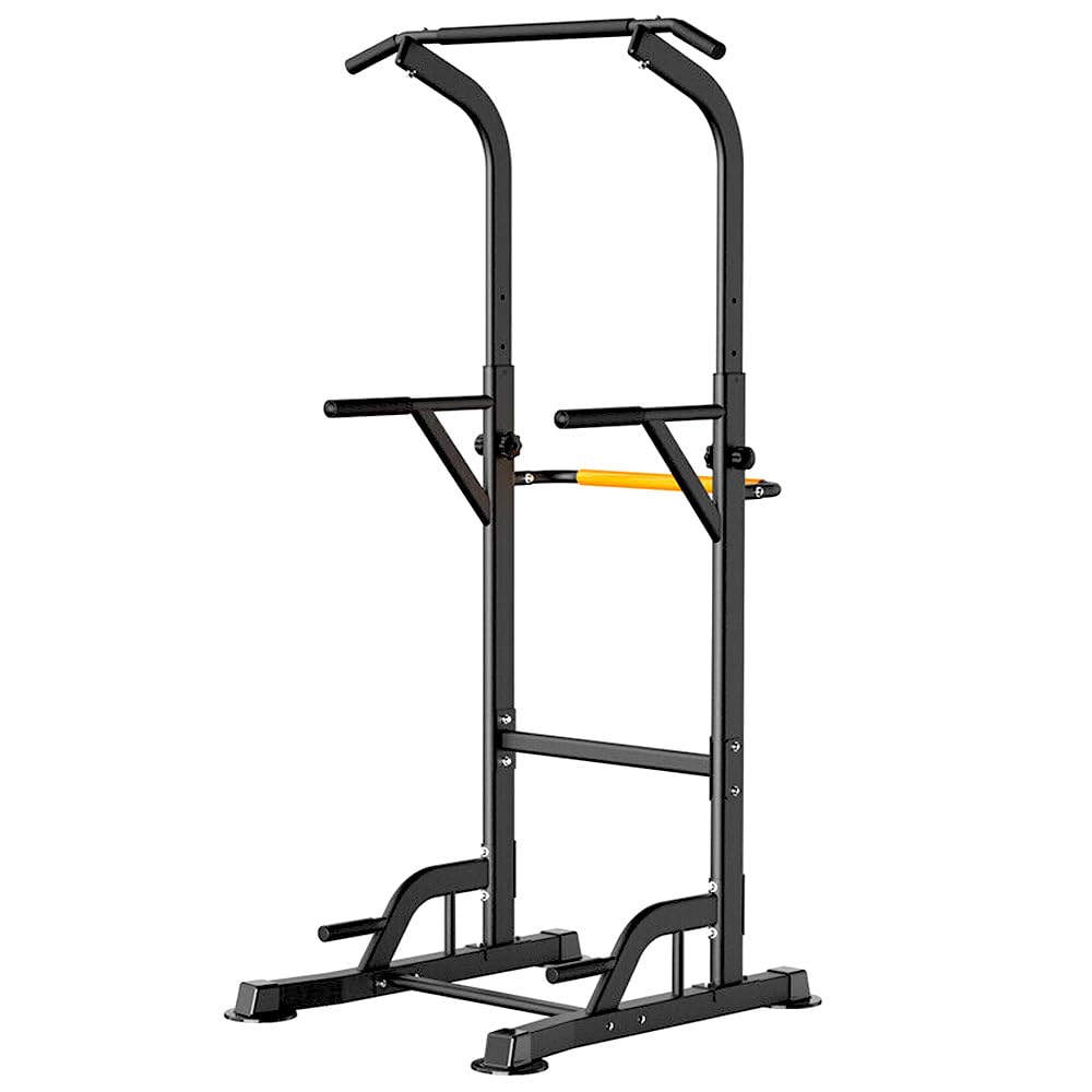 SKY LAND Power Tower, Multi-Function Home Gym Workout Station for Pull-Ups, Dips, Push-Ups & Leg Raises, Height Adjustable 163–213cm, Heavy-Duty Steel Frame, 100 KG Capacity EM-1841-S