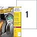 Produktbild AVERY Zweckform L7917-40 Strapazierfähige Folienetiketten (40 Aufkleber, 210x297mm auf A4, extrem stark selbstklebend, für schwierige Oberflächen, bedruckbare Outdoor Klebefolie) 40 Blatt, weiß