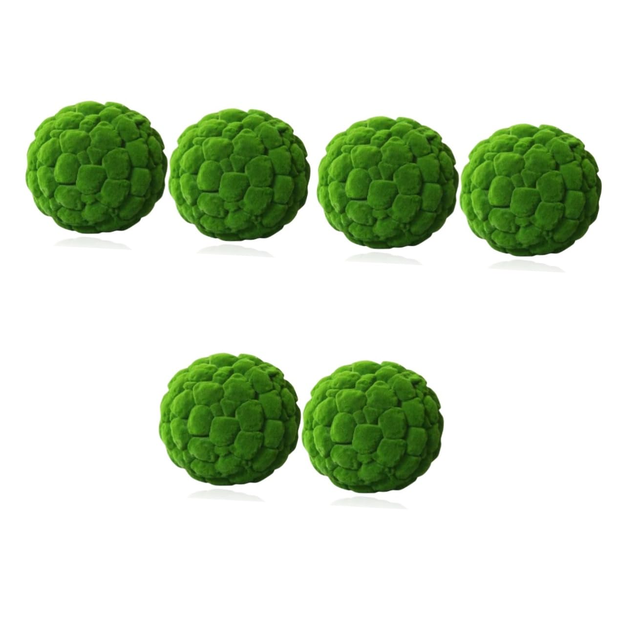 STOBOK 6stücke Künstliche Moosbälle Durchmesser Dekoration Für Innenräume Garten Und Hochzeiten Lebendige Topiary Pflanzen Für Moderne Und Skandinavische Stile