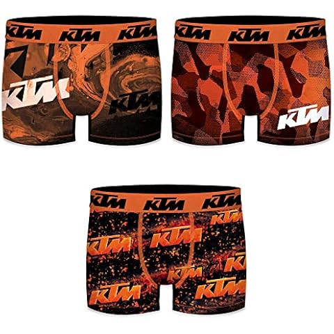 KTM by Freegun Boxershorts für Herren Unterwäsche Polyester Pant Men´s Boxer 3 er Pack Cover