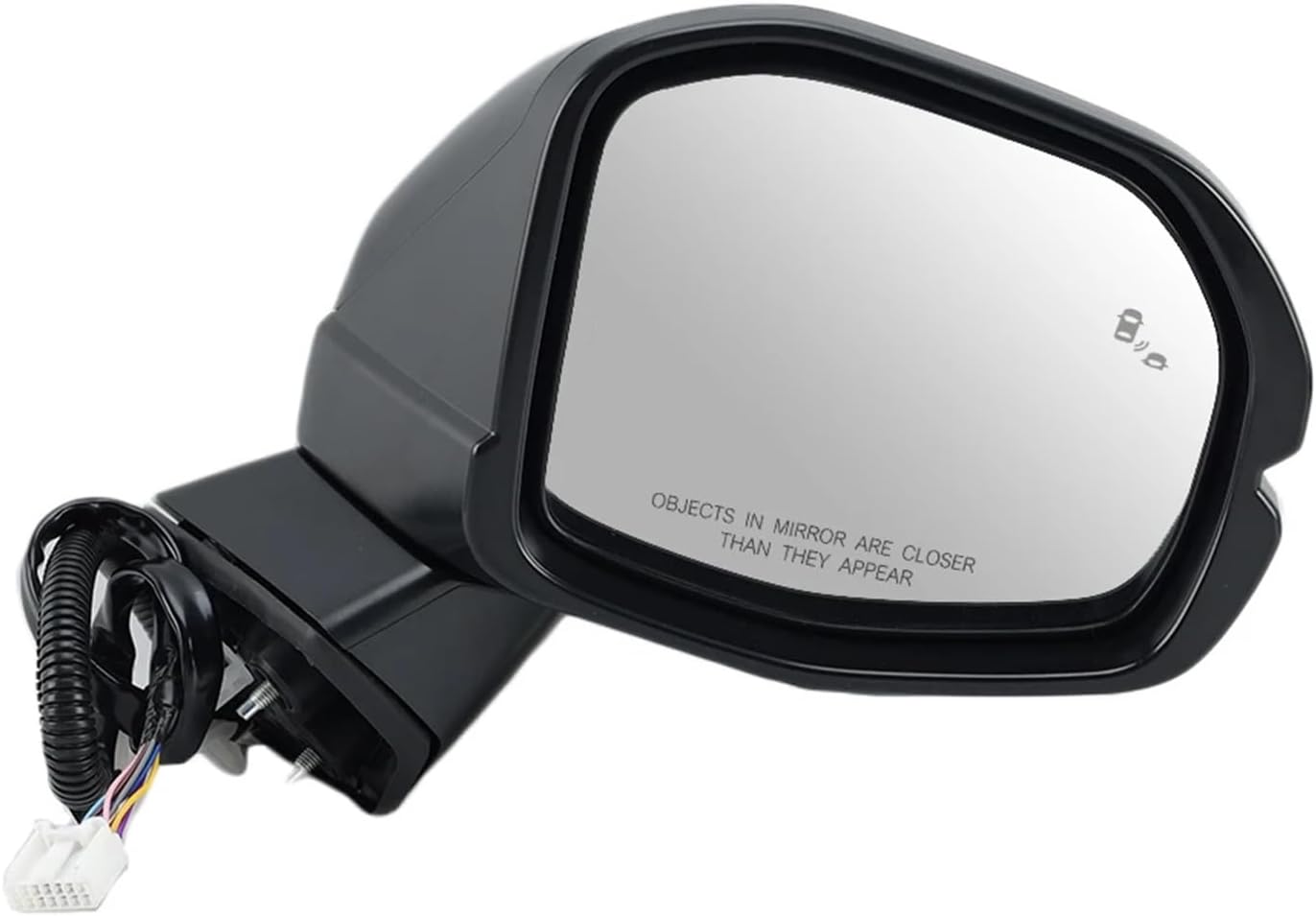 9 Pins Door Mirror Assembly Compatible For Honda For CRV 2023 2024 2025 Black Blind Spot Power Folding Heated Wing Side Car Accessories (1 pair)