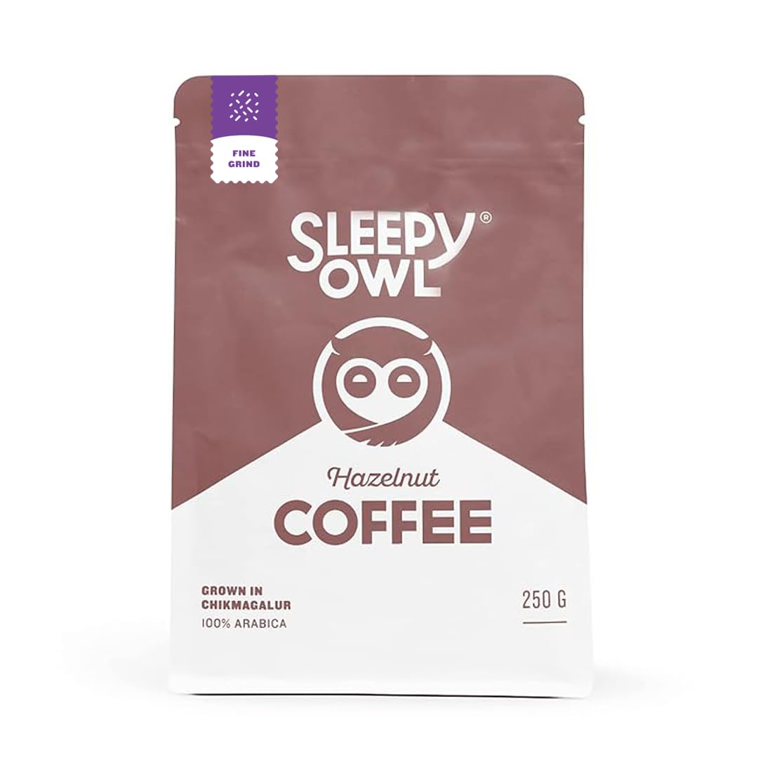 Sleepy Owl Hazelnut Ground Coffee | Fine Grind Coffee | Moka Pot, Home Espresso | Medium Roast | 100% Arabica | Freshly Roasted & Ground | 250g | Directly Sourced From Chikmagalur-picture-20