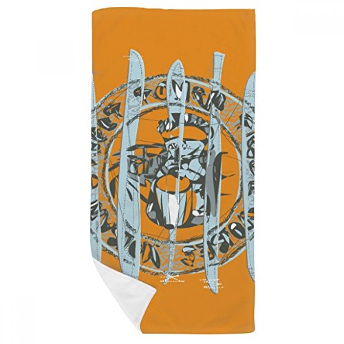 Serviette de bain doux multicolor DIYthinker avec motif cartoon animaux 35x70