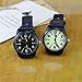 Gosasa Unisex Military Watches Sport Textile Nylon Strap Stylish Men Watch Luminous Fashion Watches Analog Display Quartz Waterproof Casual Wristwatch (L-Black)