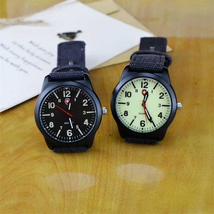 Image of Gosasa Unisex Military Watches Sport Textile Nylon Strap Stylish Men Watch Luminous Fashion Watches Analog Display Quartz Waterproof Casual Wristwatch