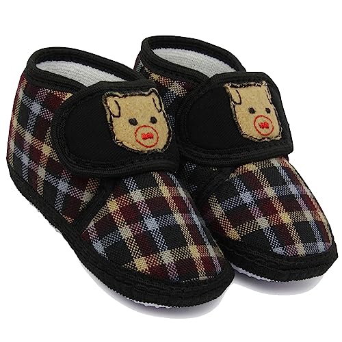 Neska Moda 6 To 12 Months Baby Boys & Girls Cotton Animal Print Shoes/Sandal Booties -BT1751