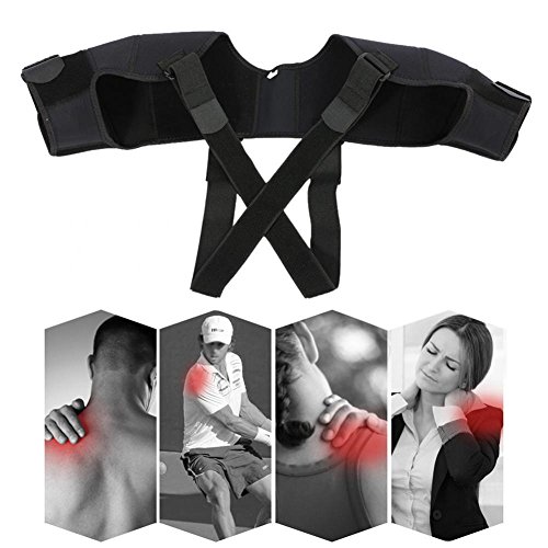 Filfeel Shoulder Support, Adjustable Breathable Shoulder Brace Correction Belt for Shoulder Posture Support