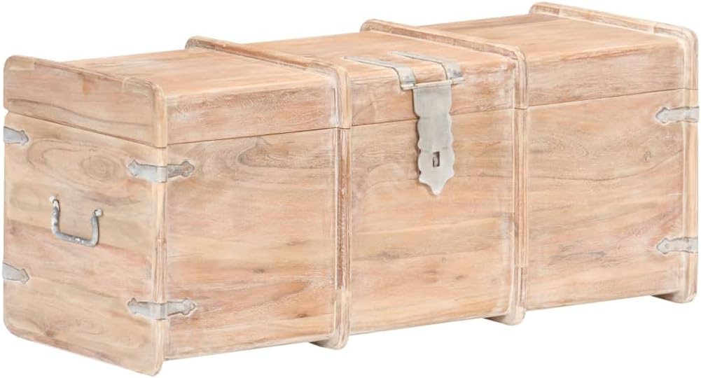 Storage Chest 90x40x40 cm Solid Acacia Wood(Weight:125.66 lbs),289644
