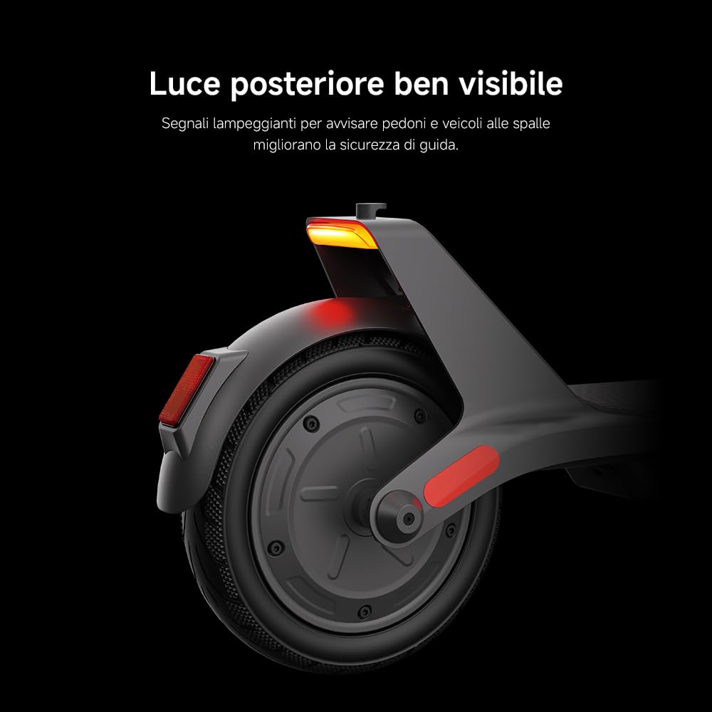 Xiaomi Electric Scooter 4 Lite (2a Gen), Design aerodinamico, Pneumatici 10", Autonomia 25km, Max 20km/h, Motore 300W*, Pendenza max 15%*, Doppio freno (Tamburo ant. + E-ABS post)