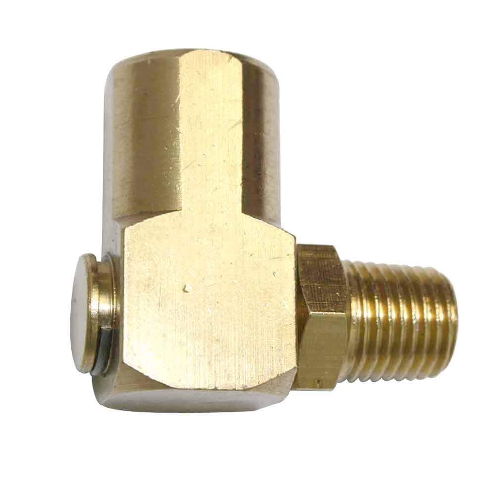 Interstate Pneumatics FS14-10PK 1/4 Inch FPT x 1/4 Inch MPT 90 Deg Swivel Fitting - Pack of 10