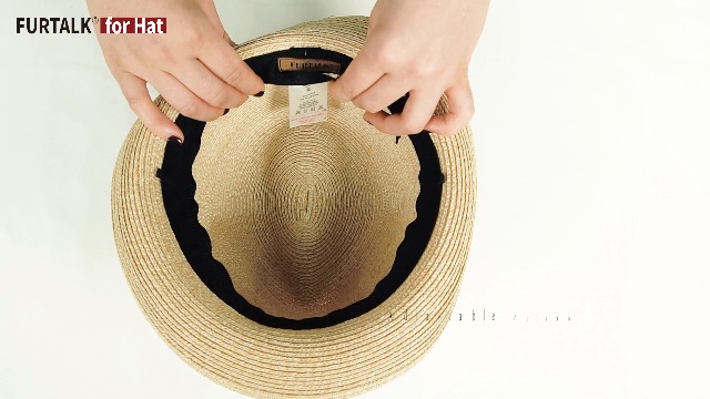 FURTALK Fedora Straw Sun Hat for Men Women Foldable Short  display picture 1