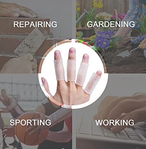 Sumifun Finger Sleeves, 8Pcs Gel Thumb Finger Tubes For Arthritis, Trigger Finger Pain, Silicone Fingers Protector For Golf, Basketball, Golf, Rugby, Cracked Finger #TOP5