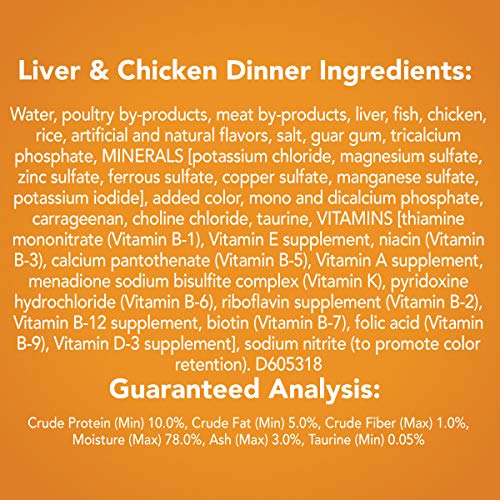 Purina Friskies Pate Wet Cat Food, Liver & Chicken Dinner - (24) 5.5 Oz. Cans #TOP4