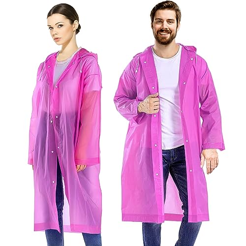 HACER EVA Waterproof Rain Coat Hooded Universal Outdoor Water Resistant Portable Suit for Men Women Boys & Girls