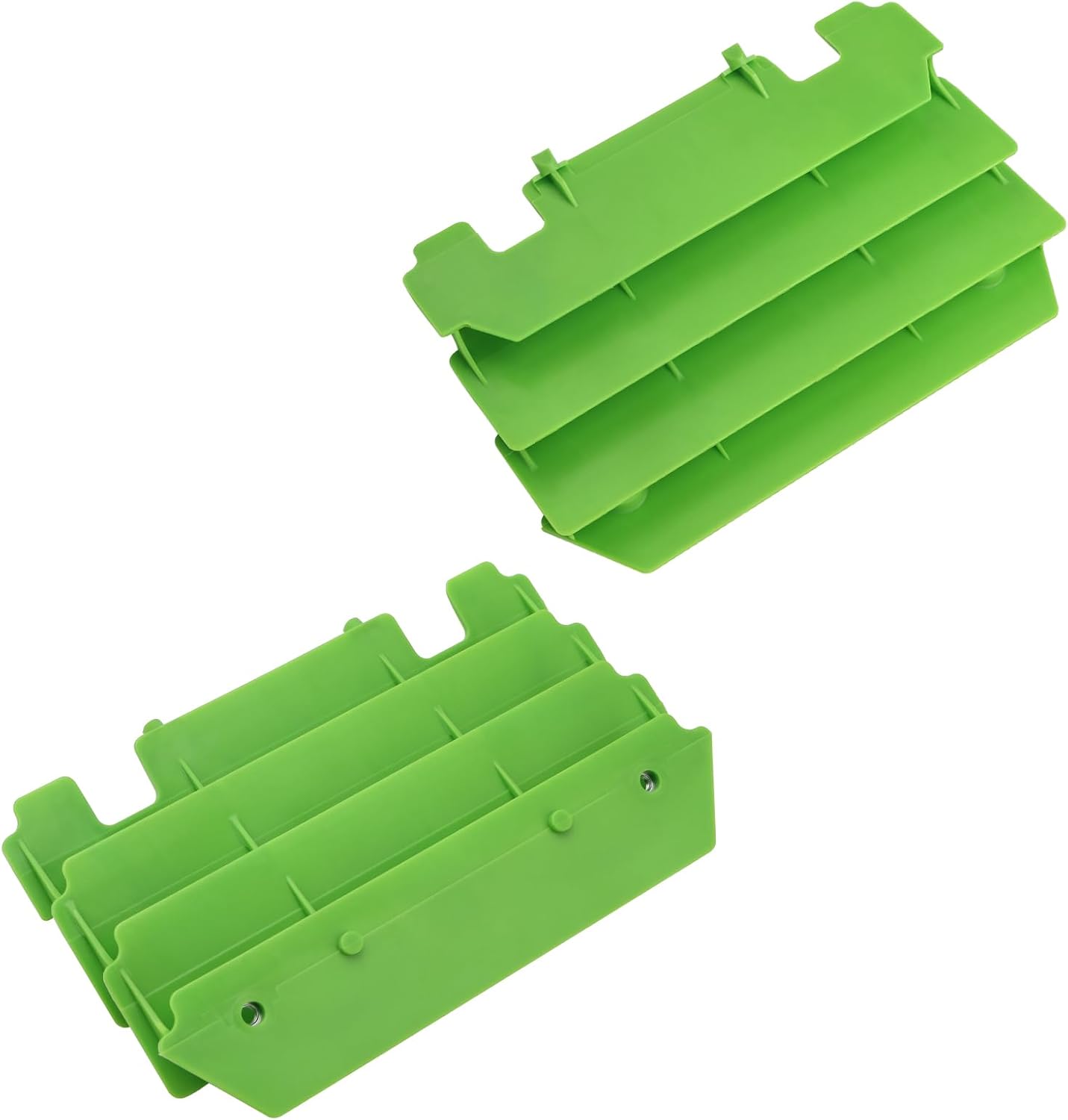M MATI Green Radiator Shrouds Guard Set for Kawasaki KX125 KX250 1994-2005 14037-1310-6W