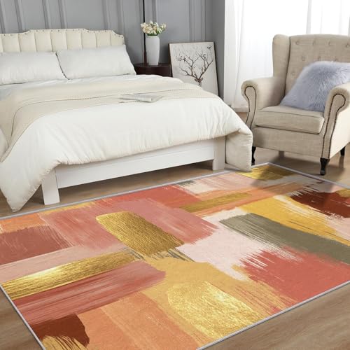 Tapis salon multicolore abstrait 160x200 chic poils courts