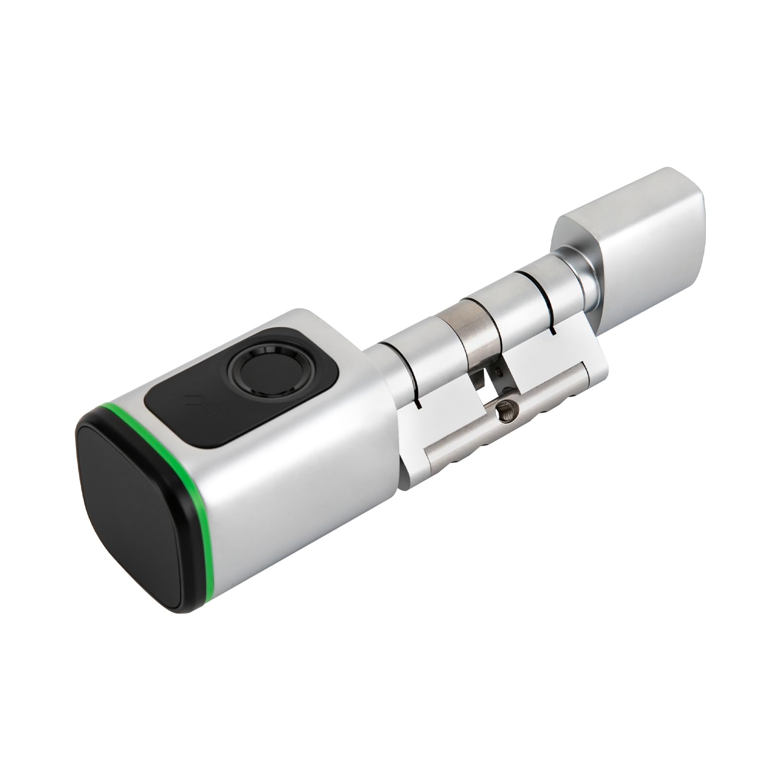 Serrure de porte électronique avec cylindre de serrure, cartes intelligentes et clé manuelle, serrure électronique intelligente pour la maison, contrôle par application intelligente, blanche, pour
